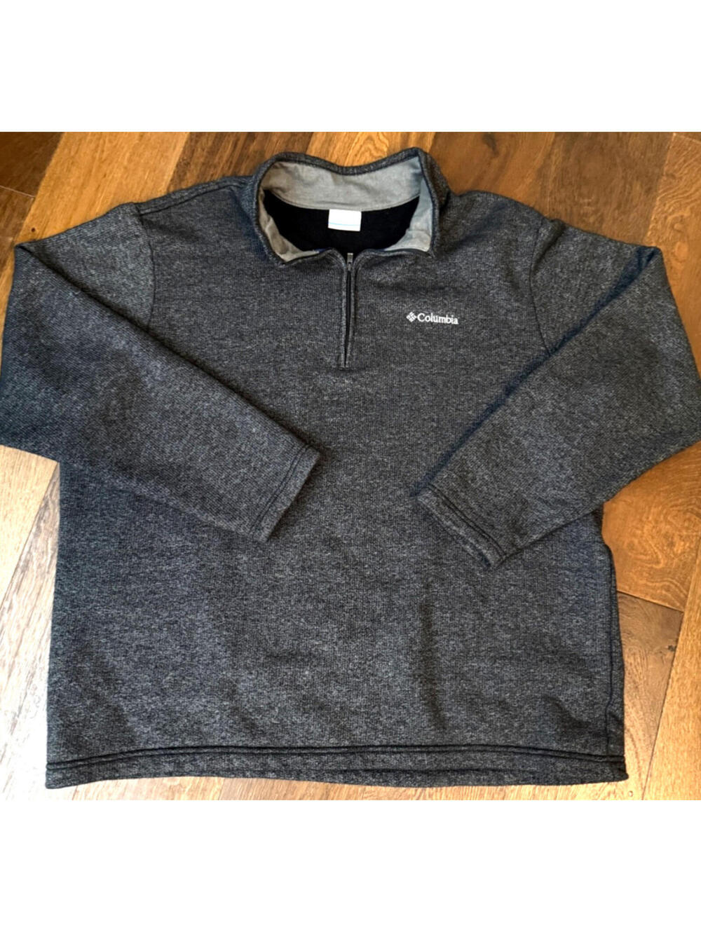 Columbia Sportswear Mens XL Quarter Zip Fleece Pullover Gray